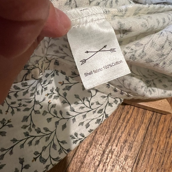 NWOT Rylee + Cru Gathered Waist Floral Leaf Print Cotton Dress Size 8-9y - Picture 7 of 8